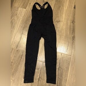 Black Sleeveless Jumpsuit Workout